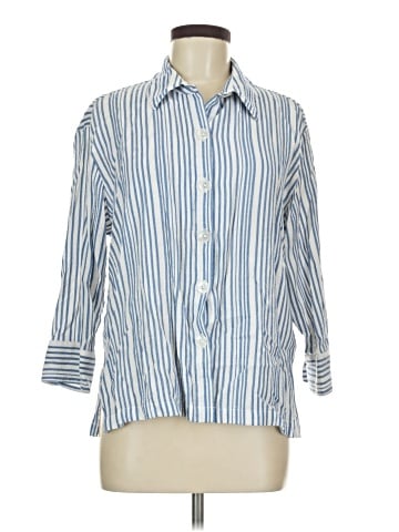 White Stag 3/4 Sleeve Button-Down Shirt (view 1)