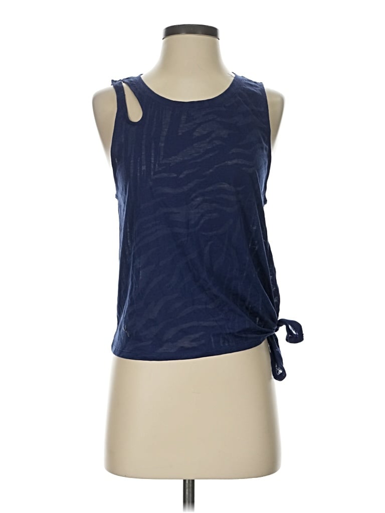Pre-owned Joylab Tank Top Blue Halter Neckline Tops