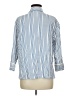 White Stag Stripes Blue 3/4 Sleeve Button-Down Shirt Size M - photo 2