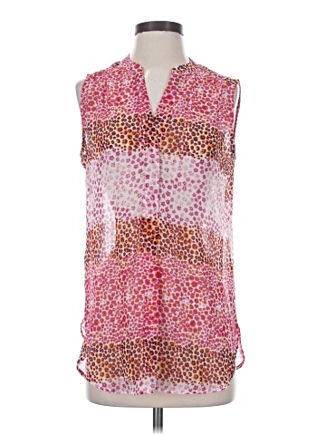 Como Black Sleeveless Button-Down Shirt (view 1)