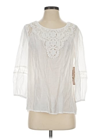Indigo Rose 3/4 Sleeve Blouse (view 1)