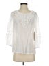 Indigo Rose White 3/4 Sleeve Blouse Size S - photo 1