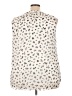 Papermoon 100% Polyester Animal Print Ivory Sleeveless Blouse Size 3X - photo 2