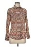 Ariat Chevron-herringbone Brown Long Sleeve Blouse Size M - photo 1