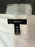 Aqua 100% Polyester Solid Ivory Shorts Size XL - photo 3