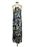 Connected Apparel Paisley Blue Casual Dress Size 6 - photo 2