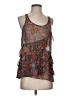 Eliot 100% Silk Orange Sleeveless Top Size XS - photo 1
