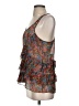Eliot 100% Silk Orange Sleeveless Top Size XS - photo 5