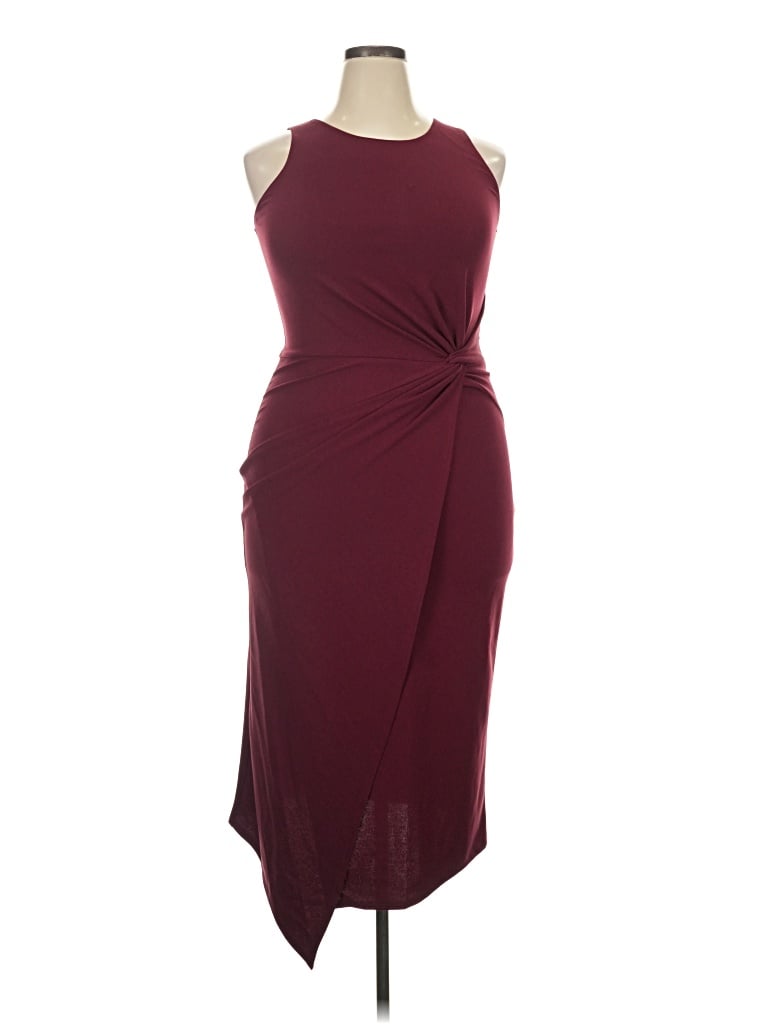 Pre-owned Love...ady Cocktail Dress In Burgundy