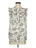 Ann Taylor LOFT 100% Polyester Ivory Sleeveless Blouse Size M - photo 1
