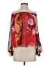 Guess 100% Polyester Red 3/4 Sleeve Blouse Size S - photo 1