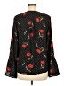 IMAN 100% Polyester Black Long Sleeve Blouse Size M - photo 2