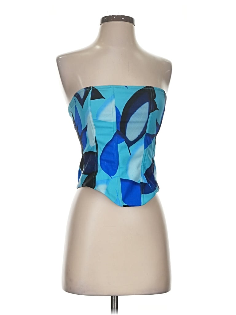 Pre-owned White Fox Sleeveless Blouse In Blue