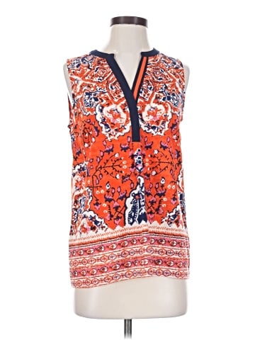 fleur bleue Sleeveless T-Shirt (view 1)