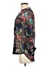 Kut from the Kloth 100% Polyester Floral Gray 3/4 Sleeve Blouse Size S - photo 5