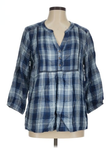 Wrangler Jeans Co 3/4 Sleeve Button-Down Shirt (view 1)