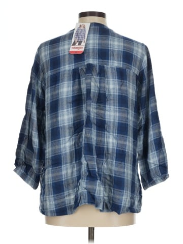 Wrangler Jeans Co 3/4 Sleeve Button-Down Shirt (view 2)