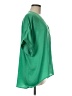 Glam 100% Polyester Green 3/4 Sleeve Blouse Size M - photo 4