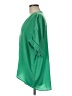 Glam 100% Polyester Green 3/4 Sleeve Blouse Size M - photo 5