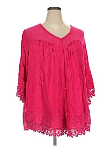 Denim 24/7 3/4 Sleeve Blouse (view 1)