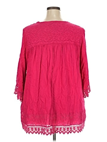 Denim 24/7 3/4 Sleeve Blouse (view 2)