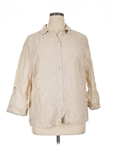 Hester & Orchard 3/4 Sleeve Button-Down Shirt (view 1)