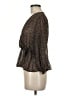 Assorted Brands 100% Polyester Brown 3/4 Sleeve Blouse Size M - photo 5