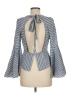 Milly Gray 3/4 Sleeve Silk Top Size 6 - photo 2