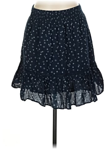 Madewell Smock-Waist Ruffle Mini Skirt in Bandana Flower (view 1)