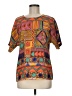 Nicola 100% Polyester Orange Short Sleeve Blouse Size M - photo 1