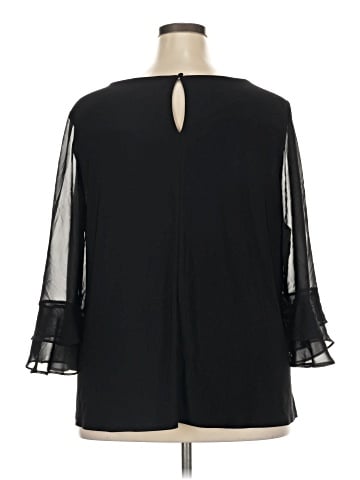 Roz & Ali 3/4 Sleeve Blouse (view 2)
