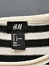 H&M 100% Polyacryl Stripes Black Pullover Sweater Size L - photo 7