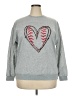 Unbranded 100% Polyester Hearts Gray Sweatshirt Size XXL - photo 1