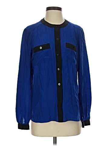 Trina Turk Long Sleeve Silk Top (view 1)