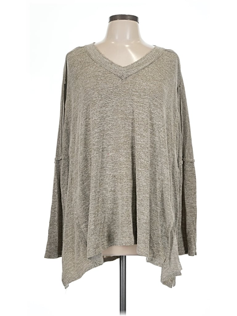 Pre-owned Easel Pullover Sweater In Gray
