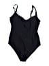 Unbranded Solid Black One Piece Swimsuit Size S - photo 1
