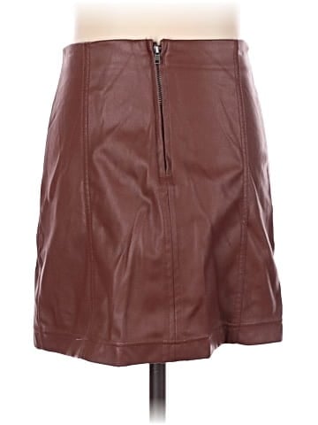 Tinseltown Faux Leather Skirt (view 2)