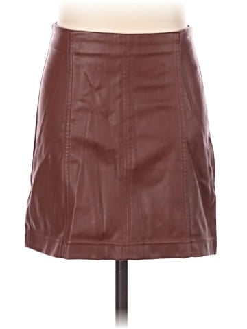 Tinseltown Faux Leather Skirt (view 1)