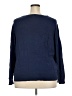 J.Crew Factory Store 100% Cotton Hearts Blue Pullover Sweater Size 3X - photo 2