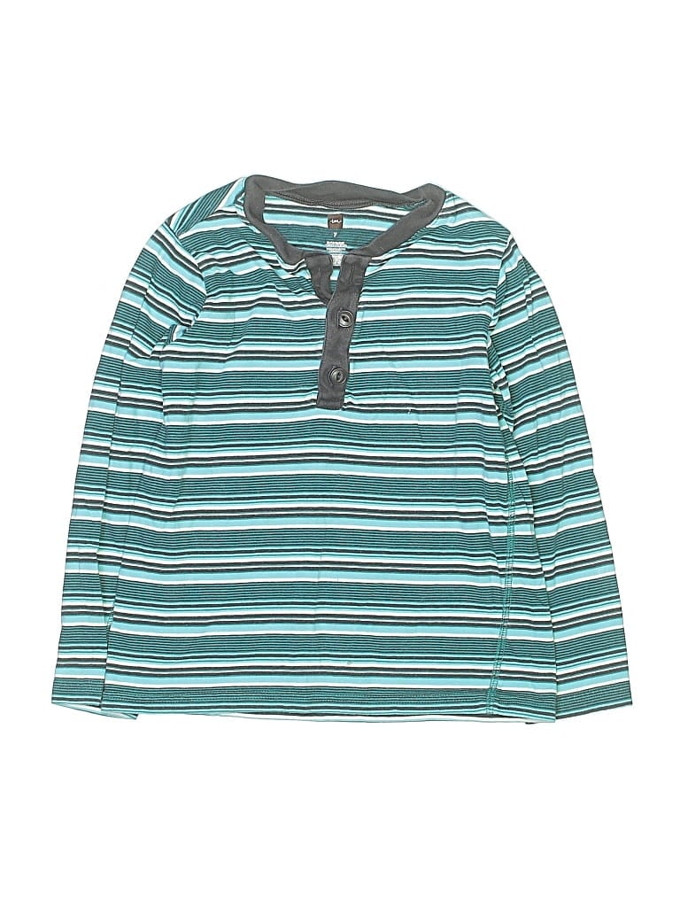 Pre-owned Tea Kids' Long Sleeve Henley Shirt In L