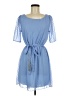 Buttons 100% Polyester Blue Casual Dress Size M - photo 1