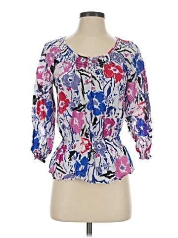 Signature by Larry Levine 3/4 Sleeve Blouse (view 1)