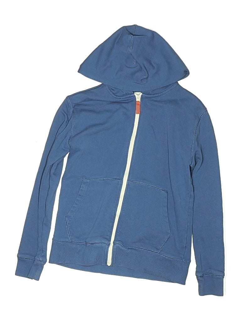 Pre-owned Crewcuts Kids' Zip Up Hoodie In Blue