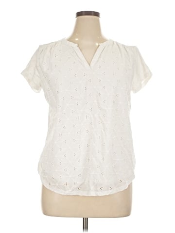 St. John's Bay Short Sleeve Blouse (view 1)