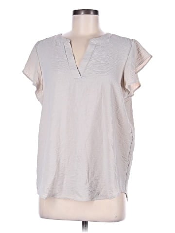Adrianna Papell Short Sleeve Blouse (view 1)
