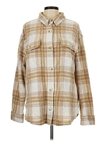 American Eagle Outfitters Long Sleeve Button-Down Shirt (view 1)