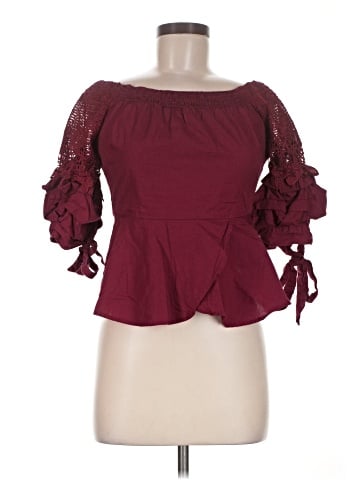 Papaya 3/4 Sleeve Blouse (view 1)