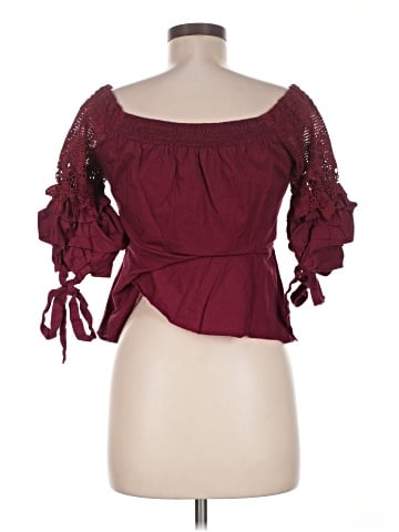 Papaya 3/4 Sleeve Blouse (view 2)