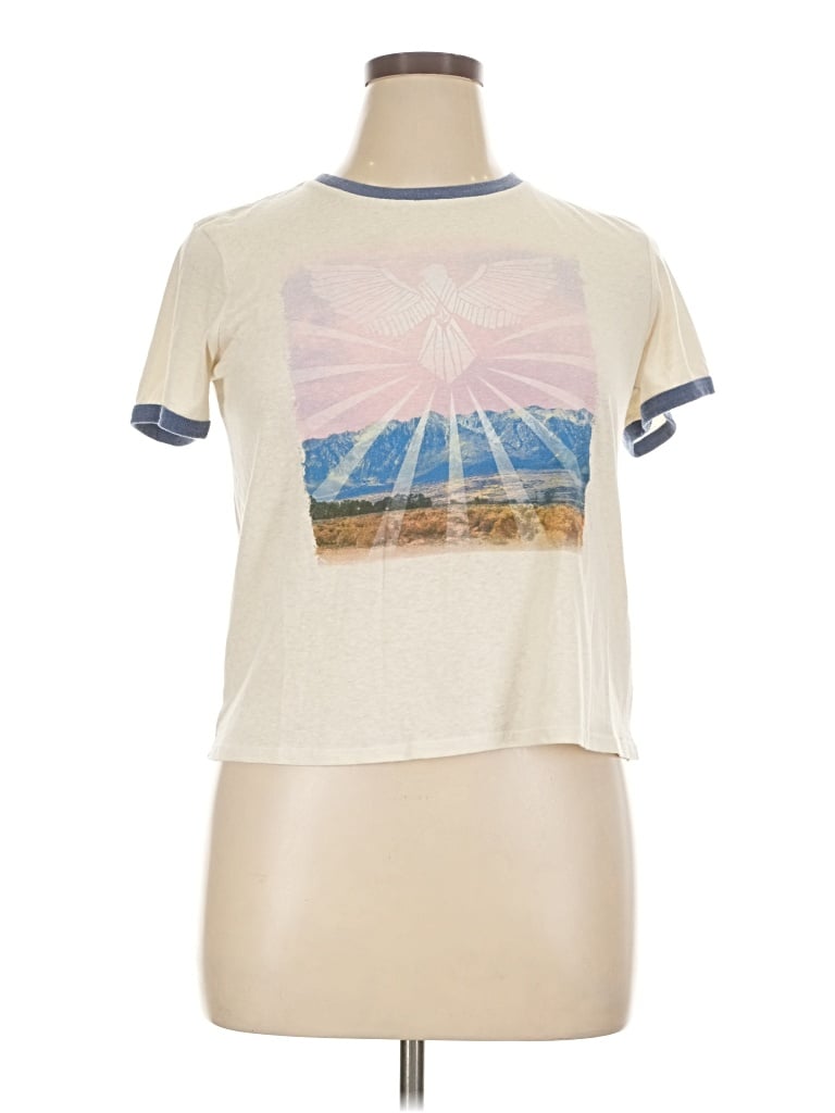 Pre-owned Volcom Short Sleeve T-shirt In Ivory