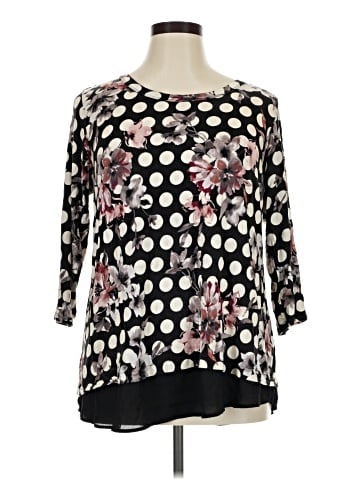 Rose + Olive 3/4 Sleeve Blouse (view 1)